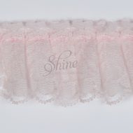 Box Pleated Nylon Lace Trimming 291BP Pale Pink