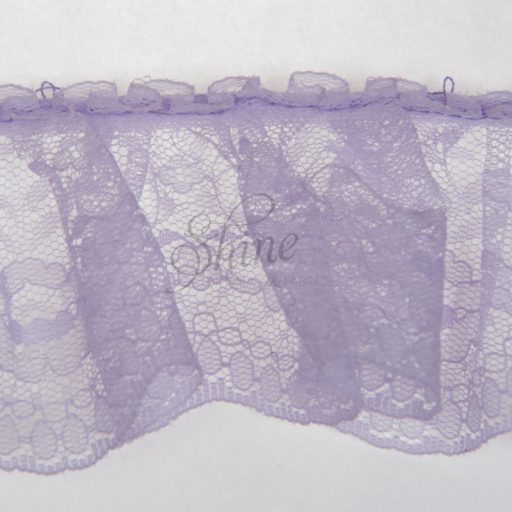 Box Pleated Nylon Lace Trimming 214BP Lilac