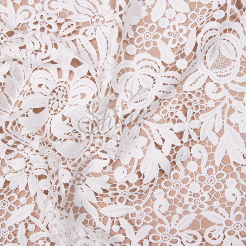 Heavy Guipure Lace – White | Shine Trimmings & Fabrics