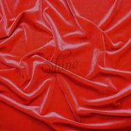Stretch Velvet Scarlet Red
