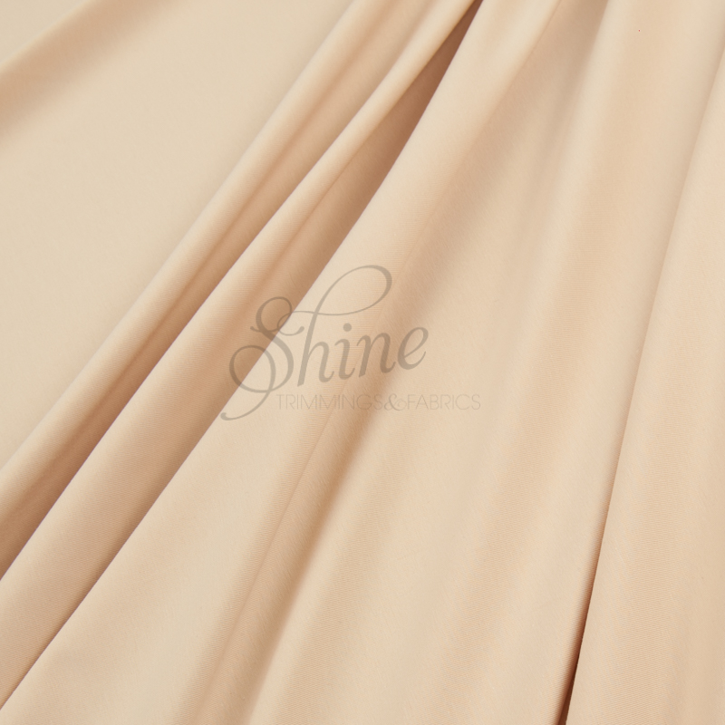 Cotton Spandex – Nude  Shine Trimmings & Fabrics