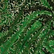 Velvet Broadway - Emerald - Gold Sequin