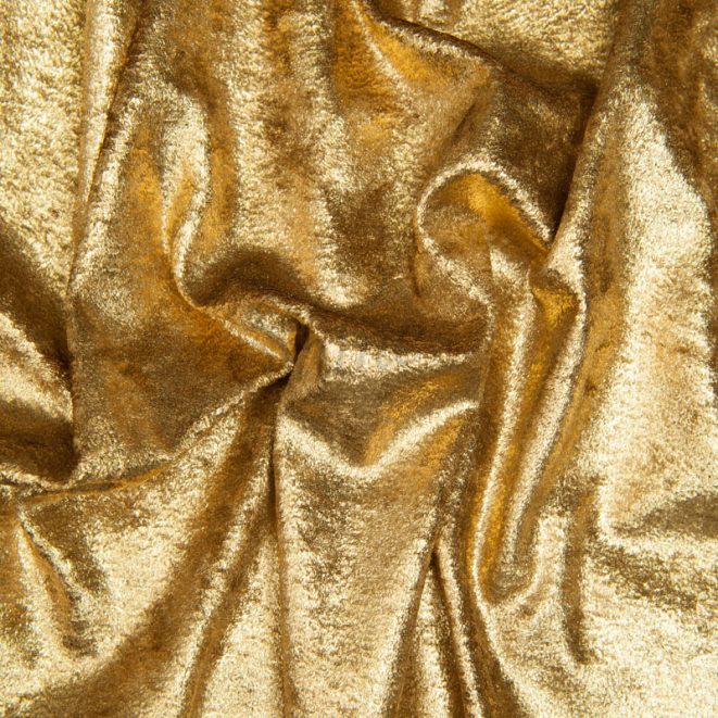 Metallic Foil Velvet Gold Shine Trimmings & Fabrics