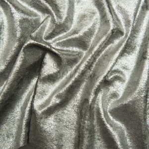 Metallic Foil Velvet – Grey Silver – Shine Trimmings & Fabrics