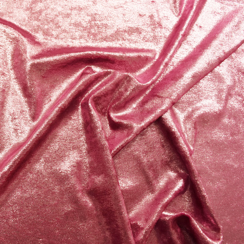 Metallic Foil Velvet – Pink