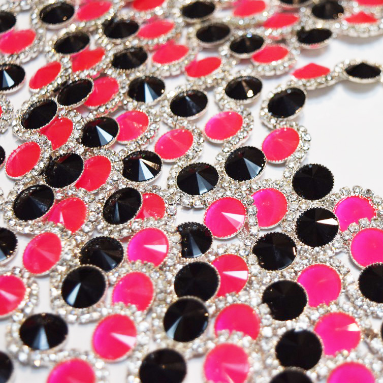 Fiesta Glass Diamante Trimming