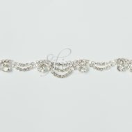 Festoon Diamante Trimming - Silver