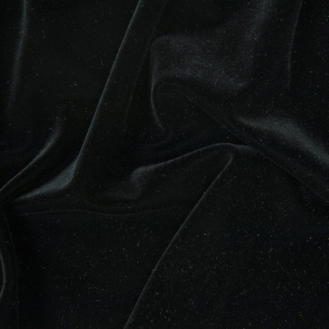 Lush Stretch Velvet – Black – Shine Trimmings & Fabrics