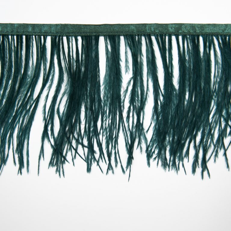 Ostrich Feather Trimming Teal Shine Trimmings & Fabrics