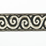 Indian Waves Trim - Black Pale Gold