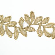 Leaves Metallic Trim - Antique Gold