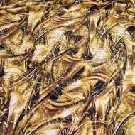 Molten Metal Printed Stretch - Gold