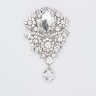 Brilliant Cluster Teardrop Shaped Pin