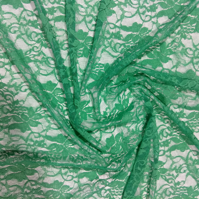 green stretch lace