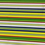 Stretch Spandex Yellow/Navy/Green Stripe