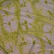 Lightweight Stretch Spandex Lime/Silver Floral