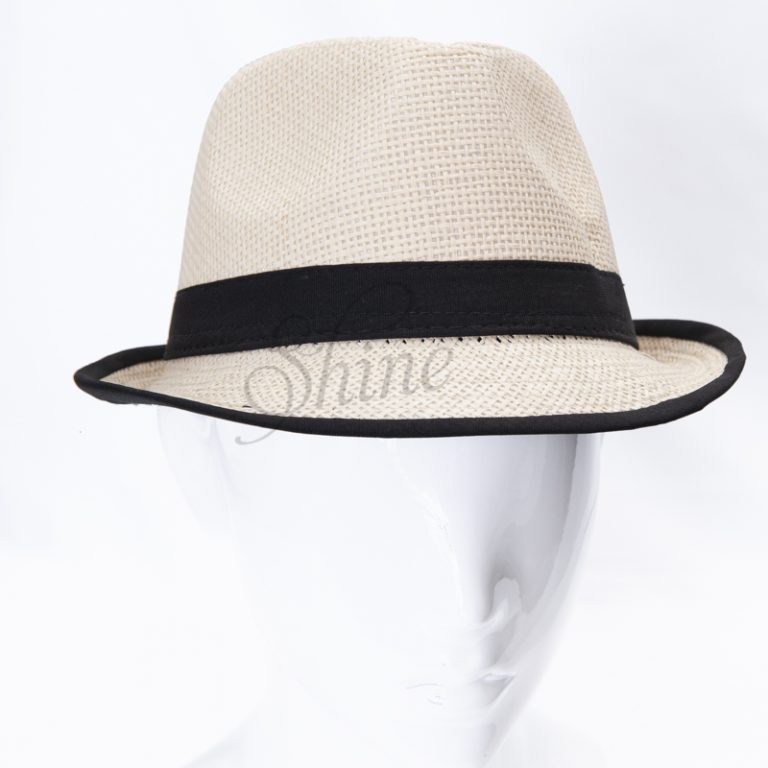 Straw Fedora Hat Tan Shine Trimmings & Fabrics