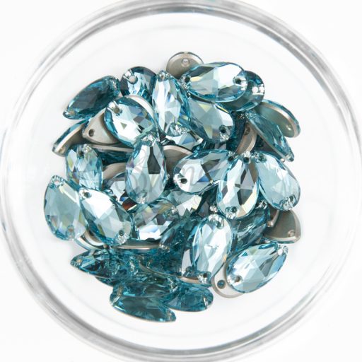 Swarovski Drop Sew-on Stone - Light Turquoise (263)