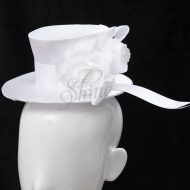 Satin White Top Hat