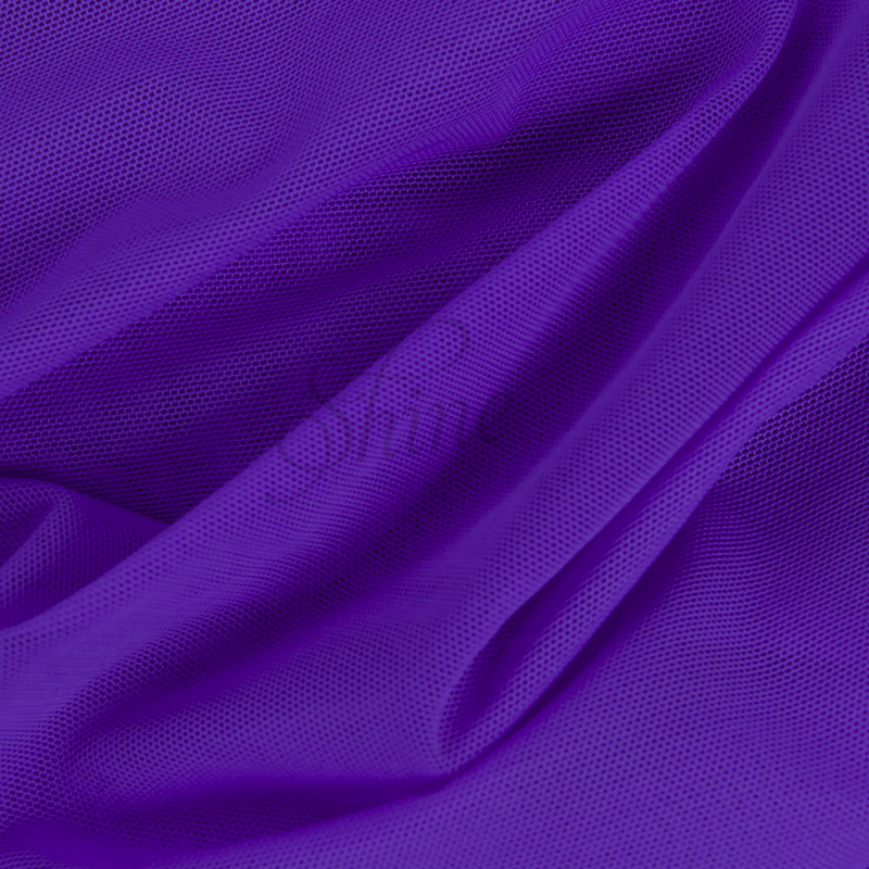 Stretch Mesh Purple Shine Trimmings & Fabrics