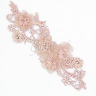 Charlotte 3D Lace Motif Pair - H0049 - Dusty Pink