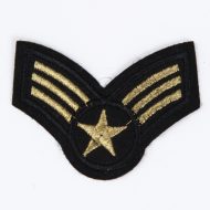 Iron On Captain Epaulettes Embroidered Motif