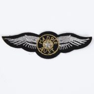 Iron On Medium Pilot Wings Embroidered Motif