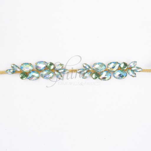 Aloha Crystal Trim - Gold Green AB - Image 2