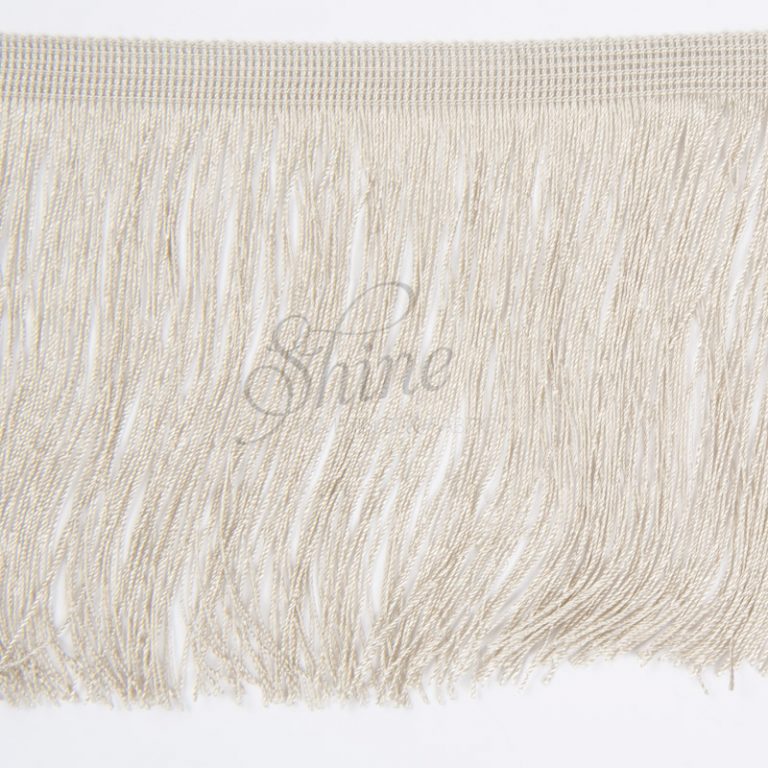 Sash Fringe 6″ Light Beige Shine Trimmings And Fabrics