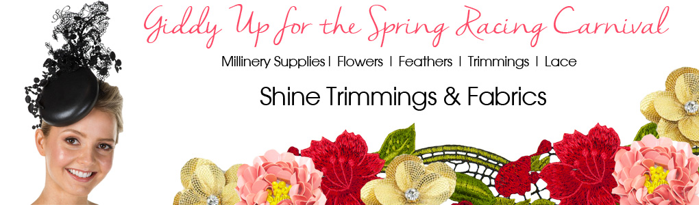 Spring Racing Carnival- Millinery supplies, hats and facinators