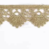 Small Gold Metallic Shell Trim