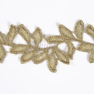 Gold Metallic Leaves Trim