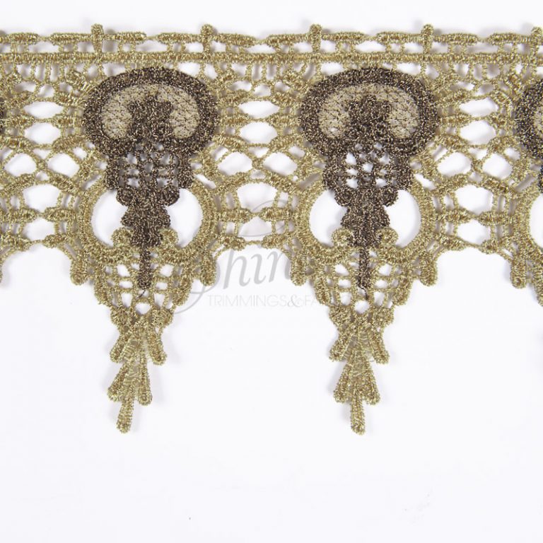 Large Gold/Bronze Metallic Trim Shine Trimmings & Fabrics