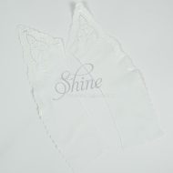 Double Ended Scalloped Lace Collar (Pair) - WH-3019 - White