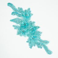 Elsa 3D Lace Motif Pair H0116 - Blue