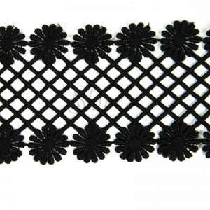Guipure Lace Trimming CL-575 Black