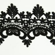 Guipure Lace Trimming 80069 - Black