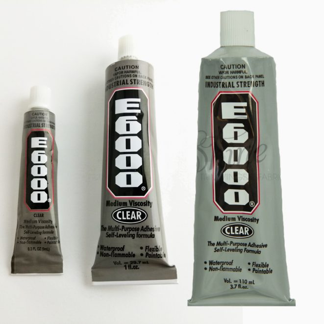 E6000 Glue/Adhesive Shine Trimmings & Fabrics