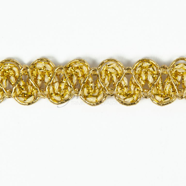 Metallic Cotton Trim 255 Gold Shine Trimmings & Fabrics