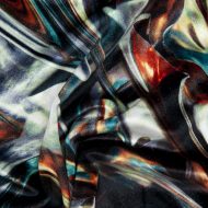 African Swirl Stretch Velvet