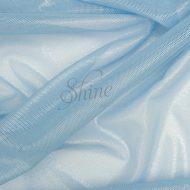 Liquescent Foil Stretch Mesh - Ballet Blue
