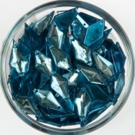 Plastic Turquoise Sew On Stones