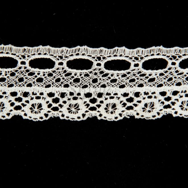 Leavers Cotton Lace Trim 2004 Cream | Shine Trimmings & Fabrics