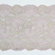 Stretch Lace Trimming 9368 - Pink/Silver