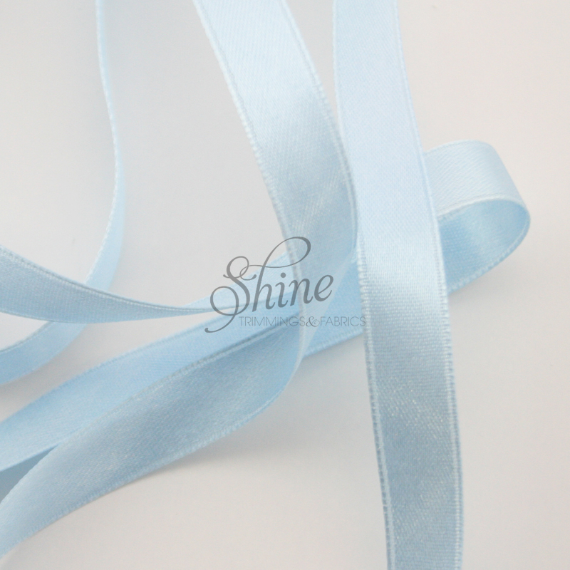 Satin Ribbon Baby Blue  Shine Trimmings & Fabrics