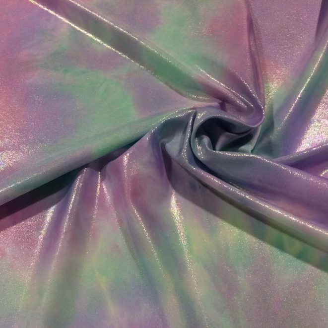 Tinkerbell Shimmer Foil Tie Dye Shine Trimmings & Fabrics