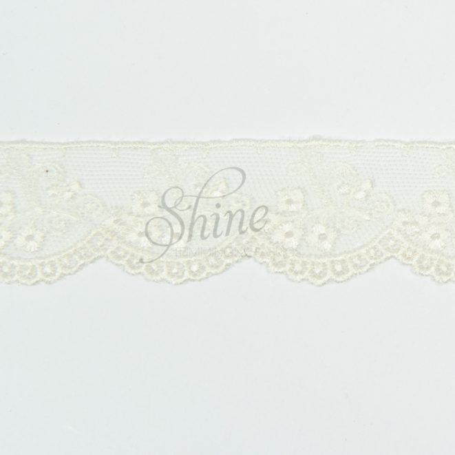 Embroidery Lace Trimming 478531 – Ivory | Shine Trimmings & Fabrics