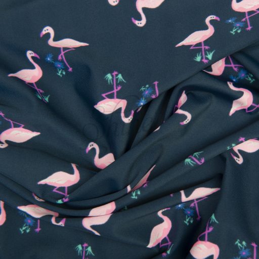 Navy/Pink Flamingo Stretch Spandex