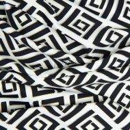 Art Deco Black/White Stretch Spandex