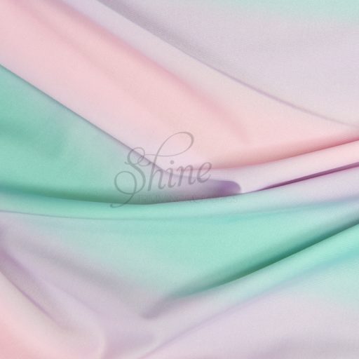 Ombre Stripes Pink/Blue Stretch Spandex